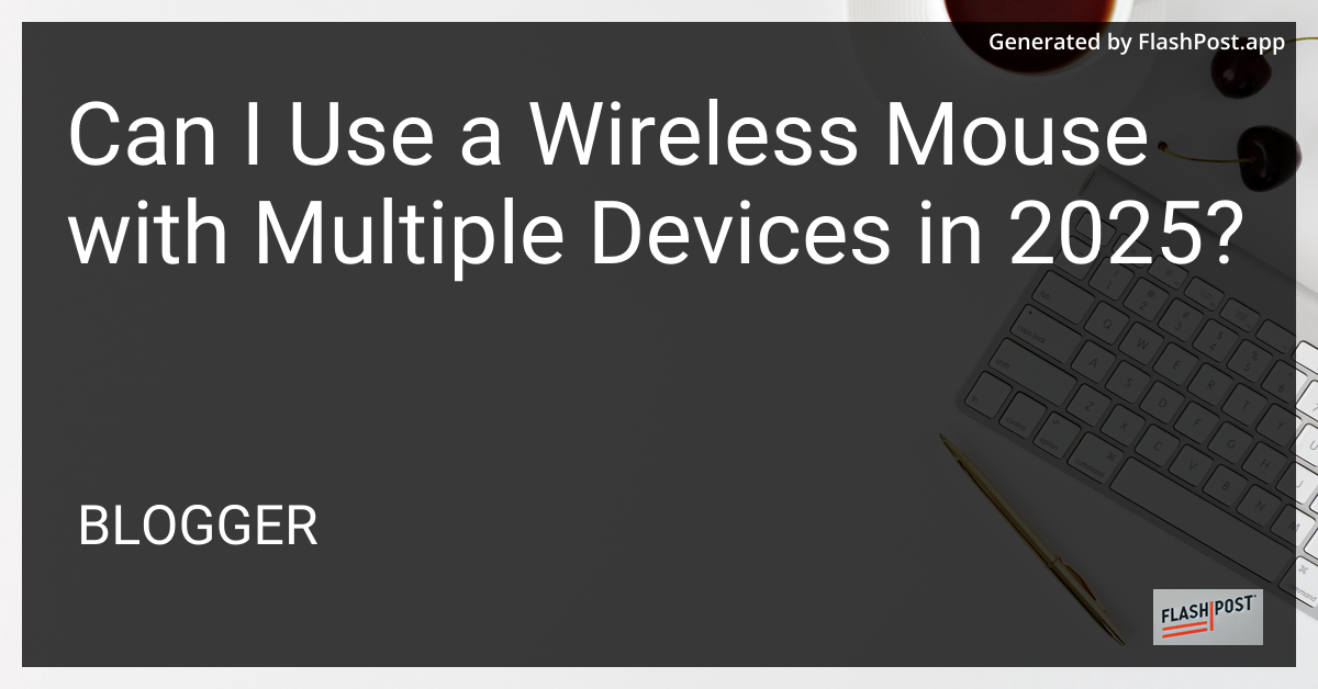 Wireless Mouse with Multiple Devices