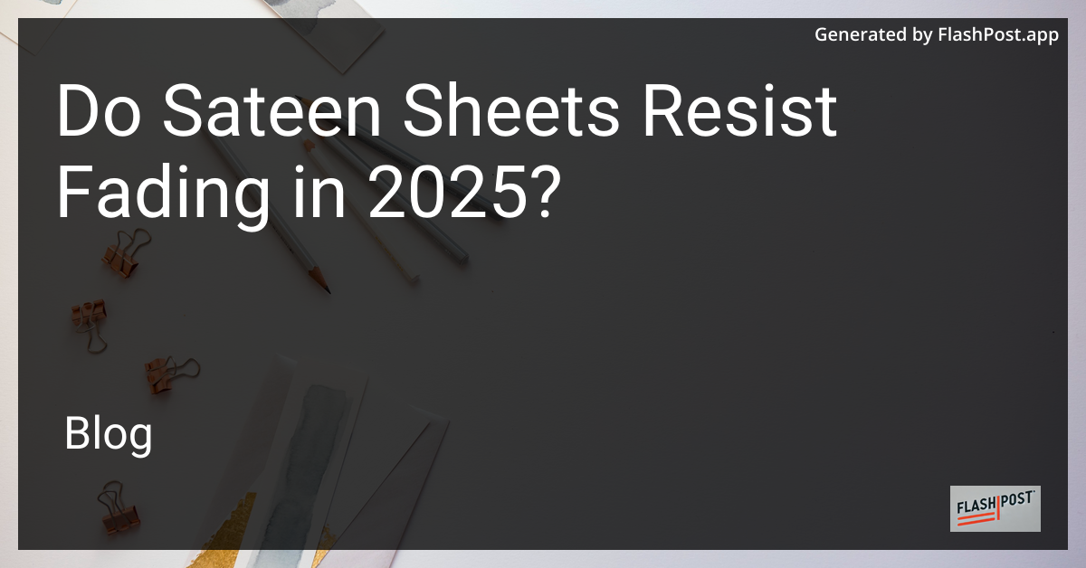 Sateen Sheets