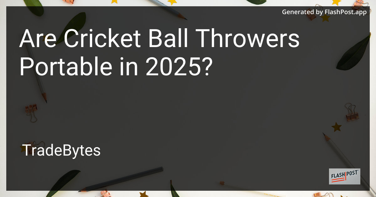 Cricket Ball Throwers