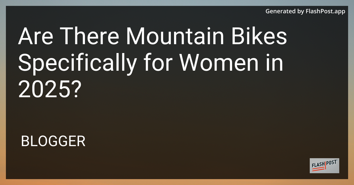 Mountain Bikes for Women