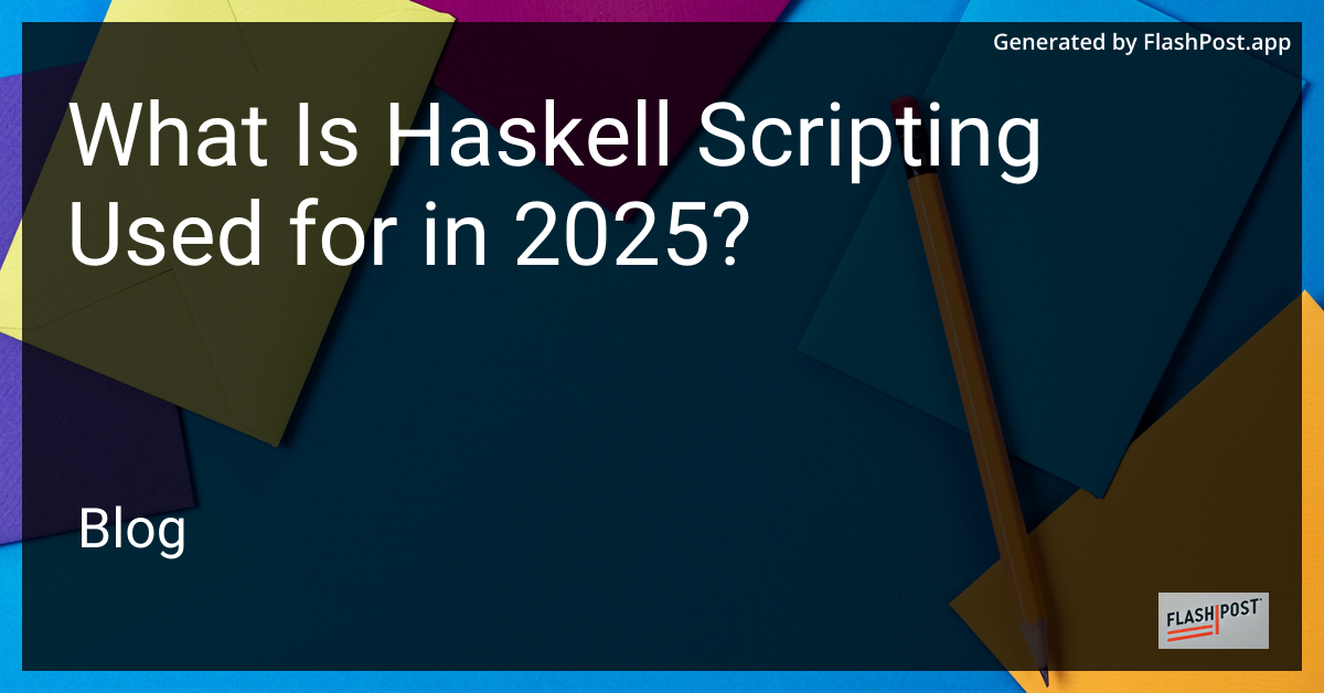 Haskell Scripting