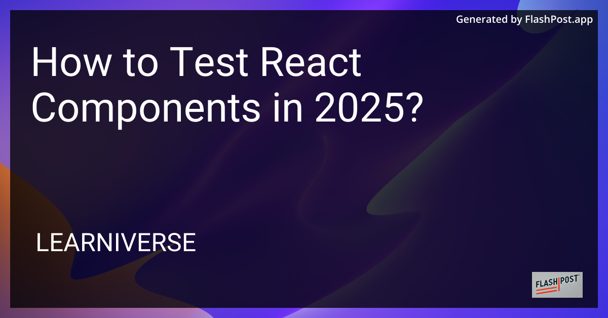 React Testing