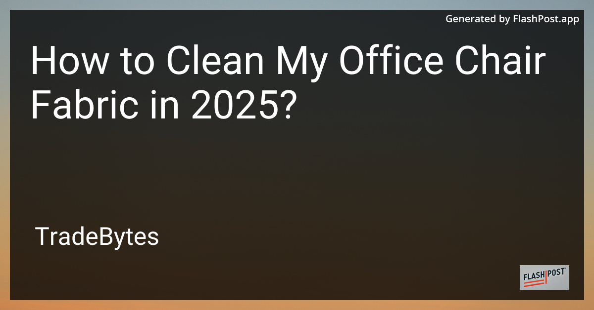 Office Chair Cleaning