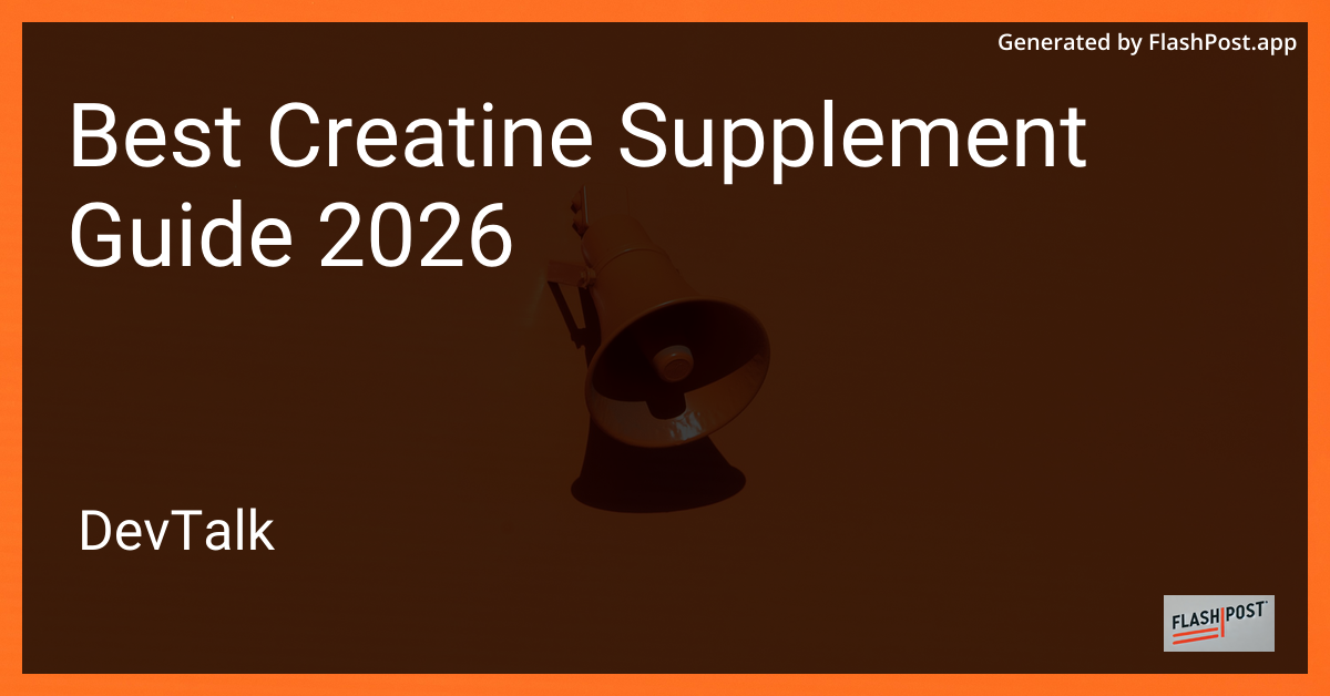 Best Creatine Supplement Guide 2026