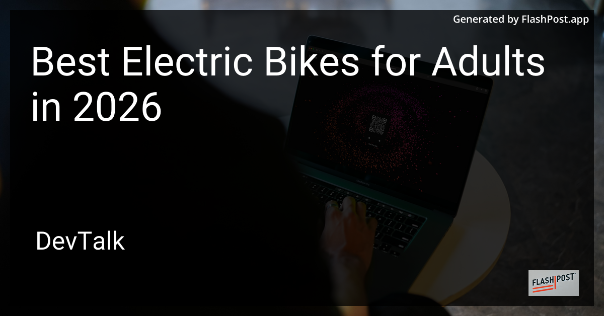 Best Electric Bikes for Adults in 2026