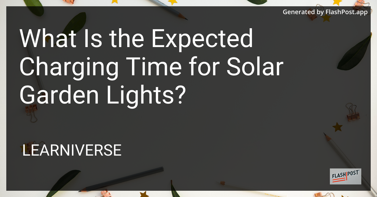 Solar Garden Lights