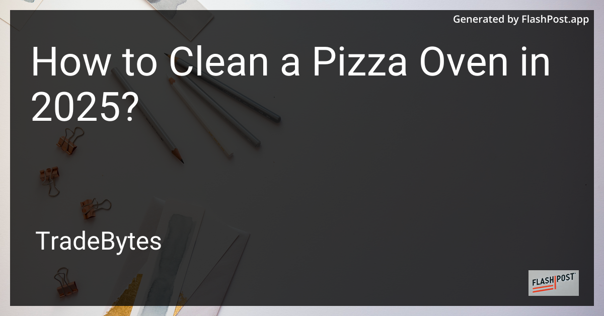 Cleaning a Pizza Oven