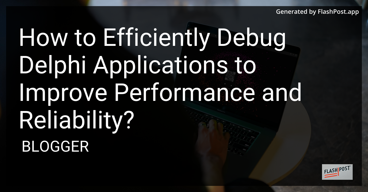 Debugging Delphi Applications