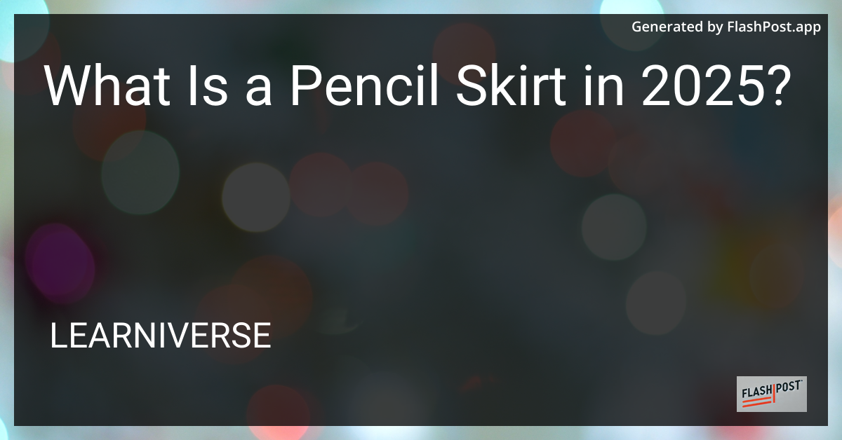 Pencil Skirt