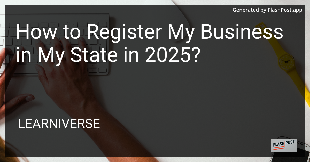 Registering Your Business