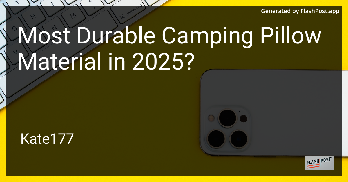 Durable Camping Pillow