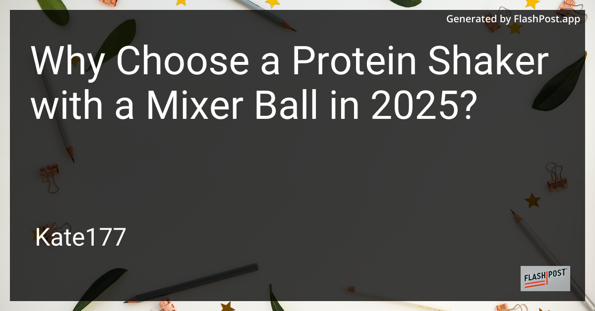 Protein Shaker with Mixer Ball