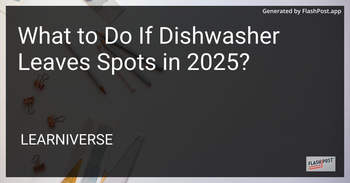 Dishwasher Spots
