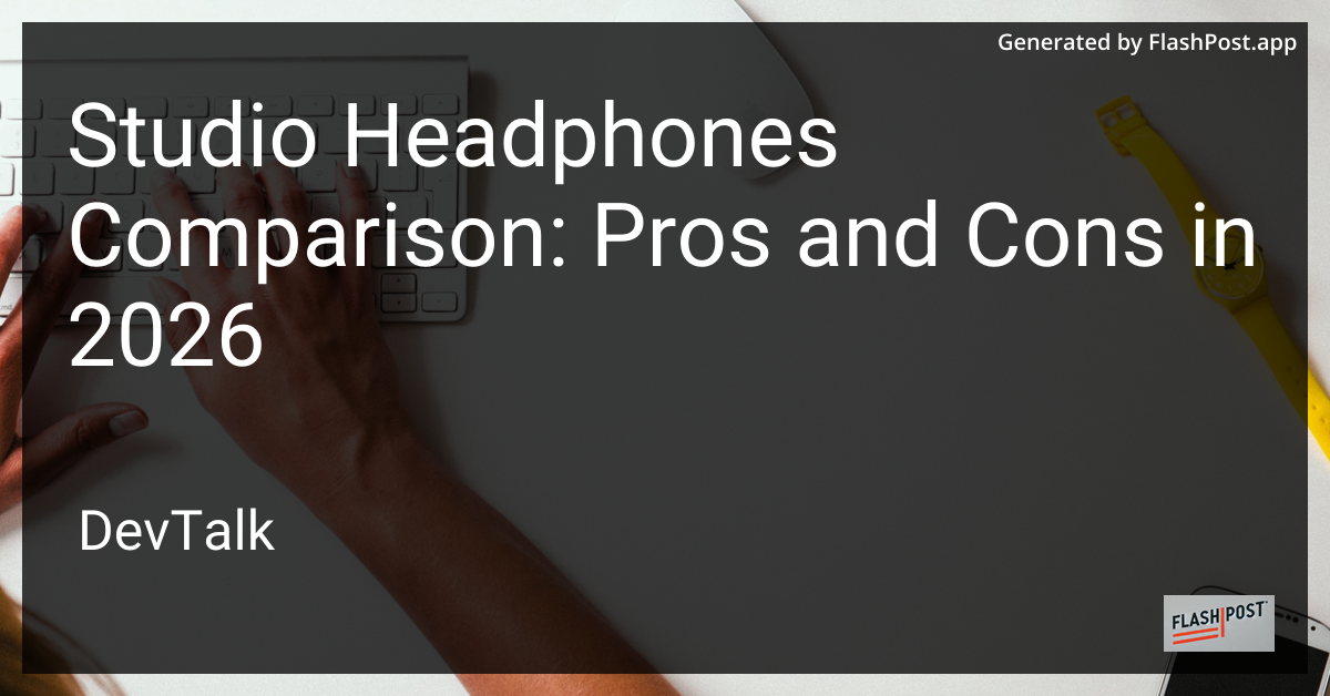 Studio Headphones Comparison: Pros and Cons in 2026