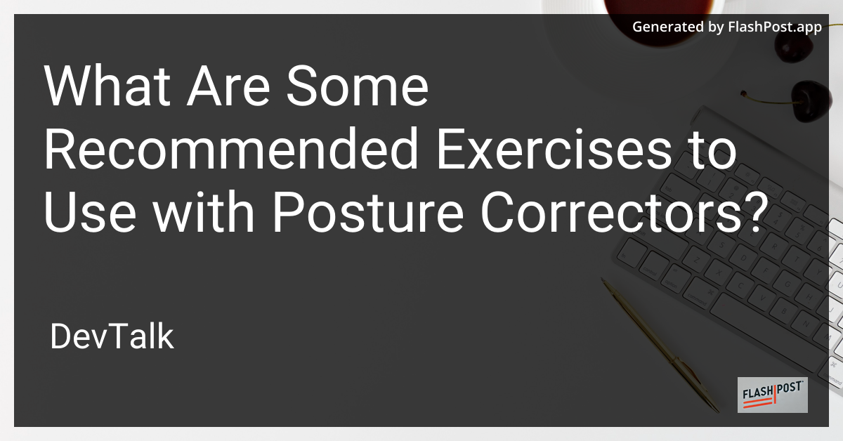 what are some recommended exercises to use with posture correctors?