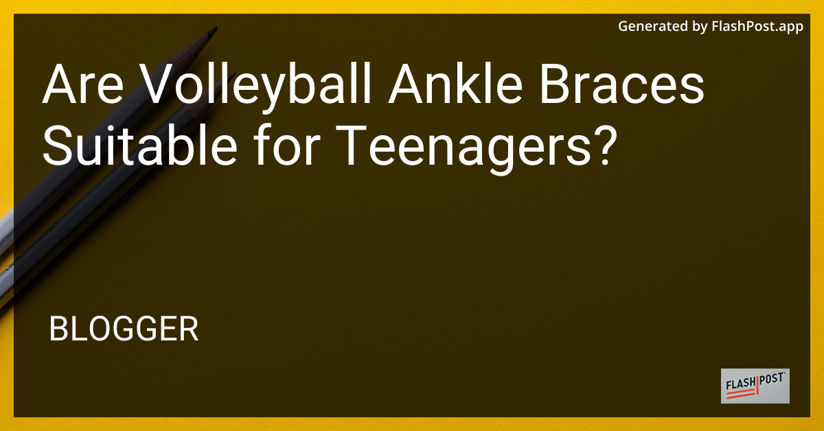 Volleyball Ankle Brace