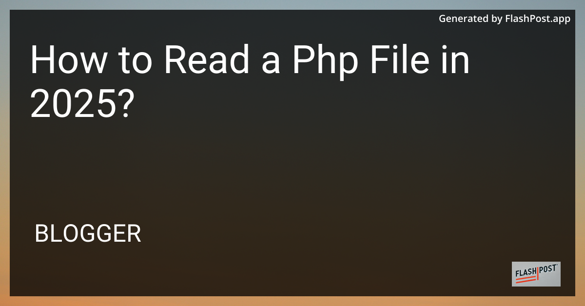 PHP File Reading