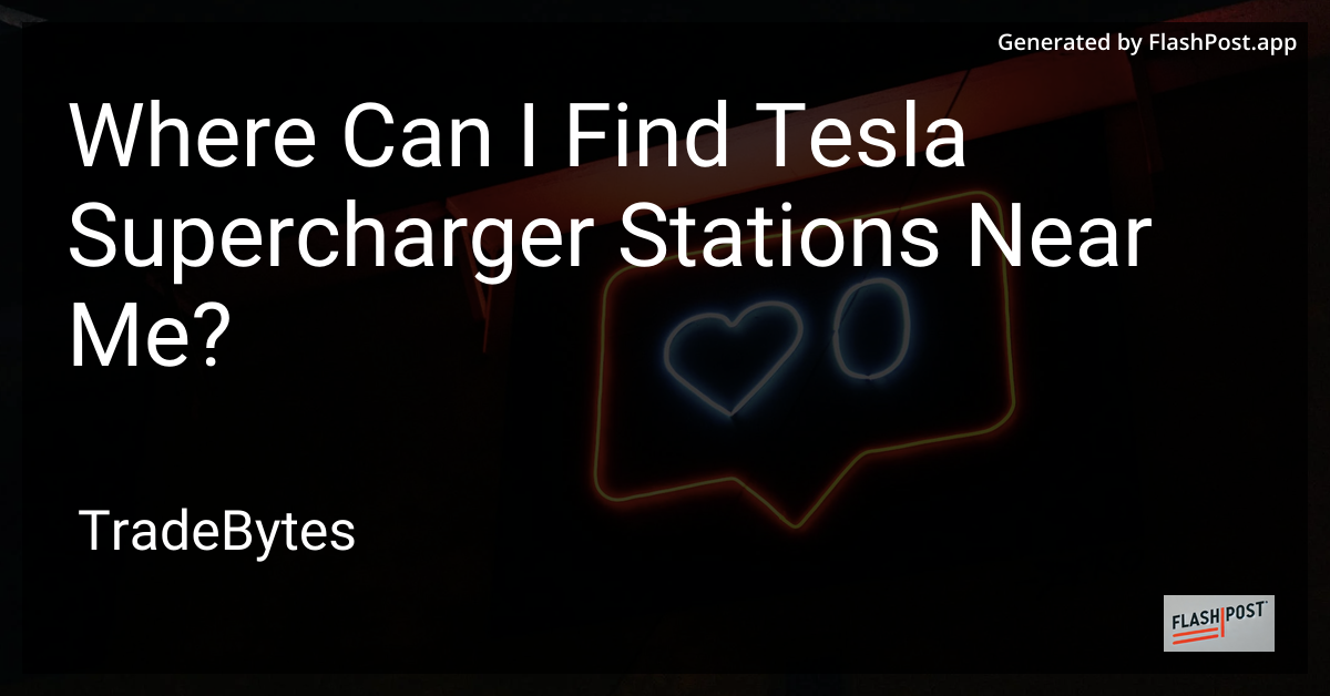 Tesla Supercharger Station