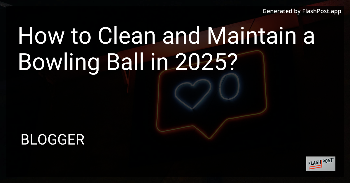 Bowling Ball Cleaning