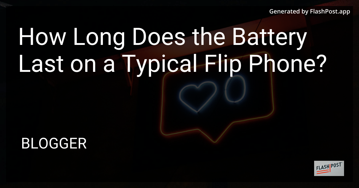 Flip Phone Battery