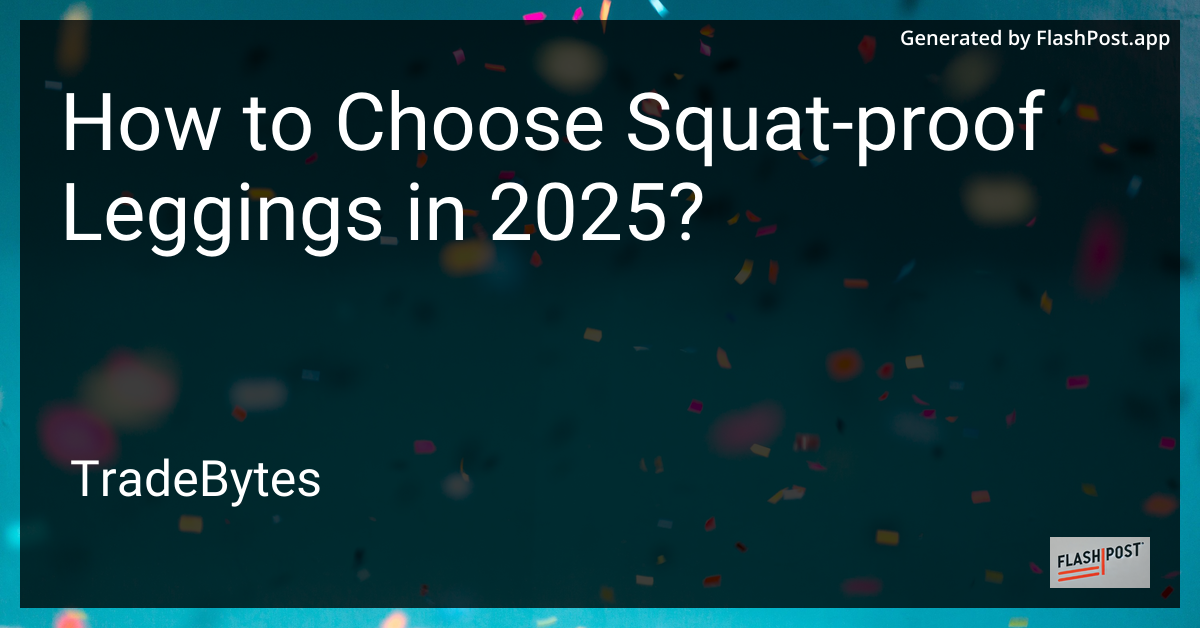 Squat-Proof Leggings