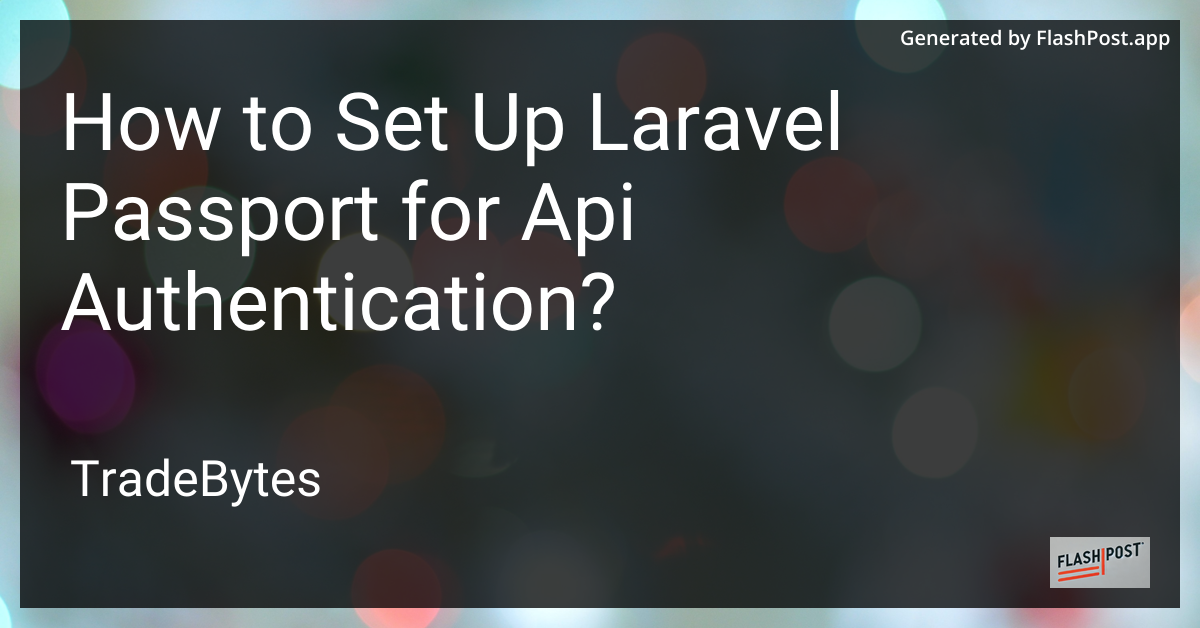 Laravel Passport Setup