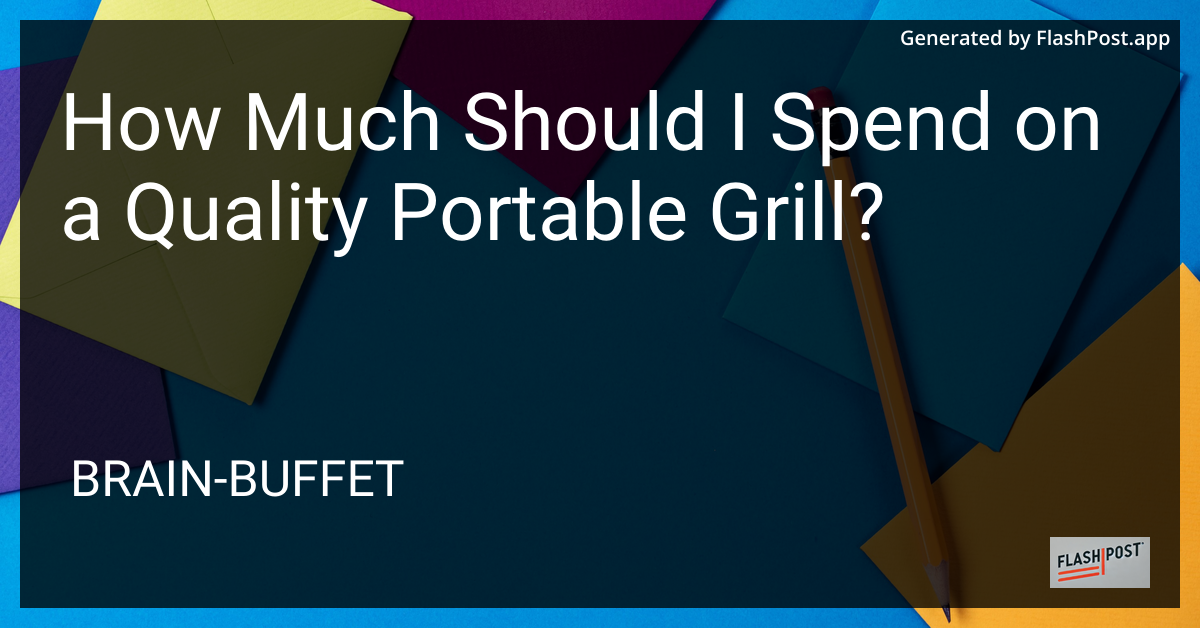 Quality Portable Grill