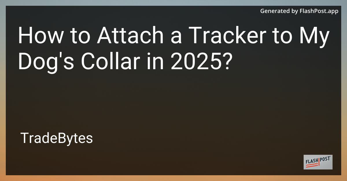 Dog with GPS Tracker