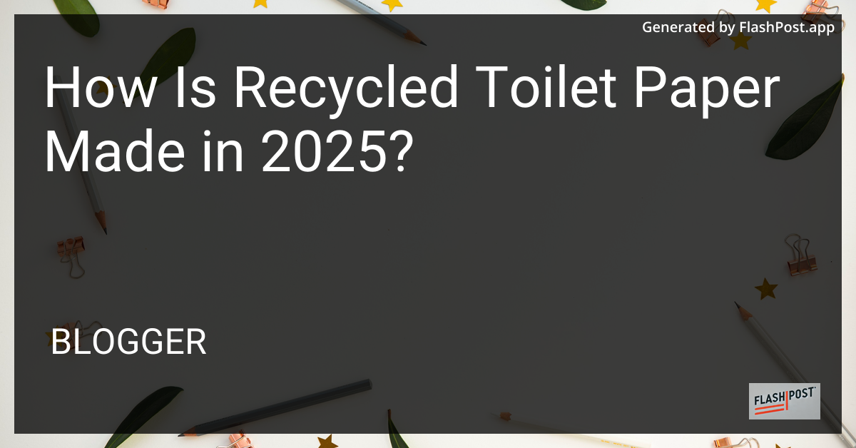 Recycled Toilet Paper