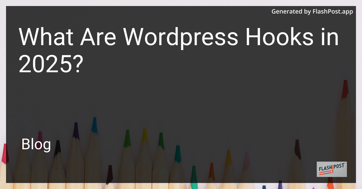 WordPress Hooks Illustration