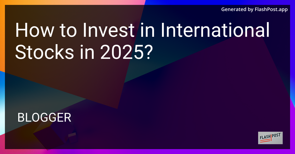 Investing in International Stocks