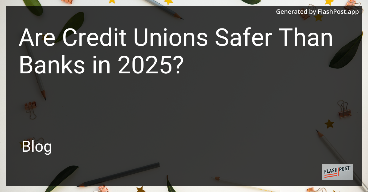 Credit Unions vs Banks
