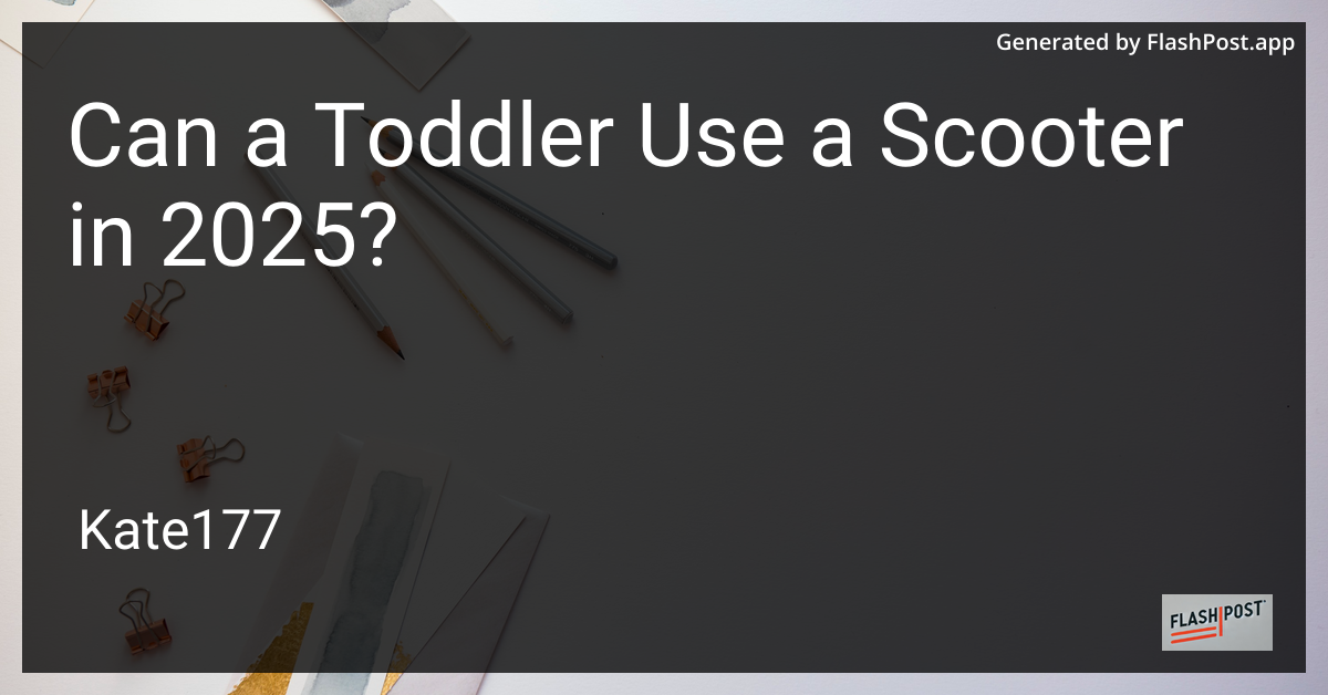 Toddler on a Scooter