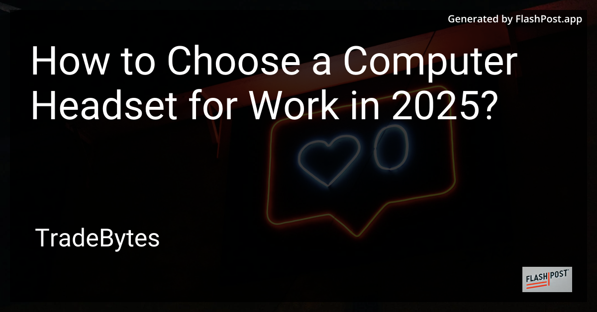 Computer Headset for Work