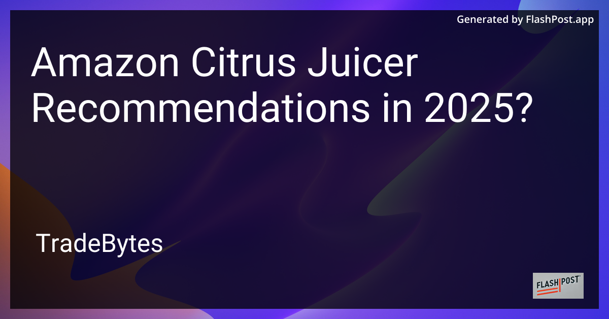 Citrus Juicer