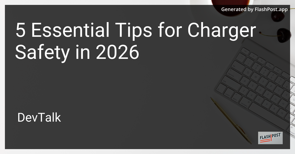 5 Essential Tips for Charger Safety in 2026