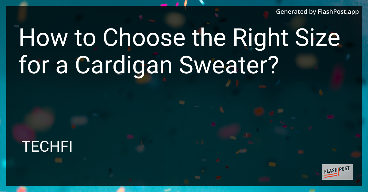 Cardigan Sweater