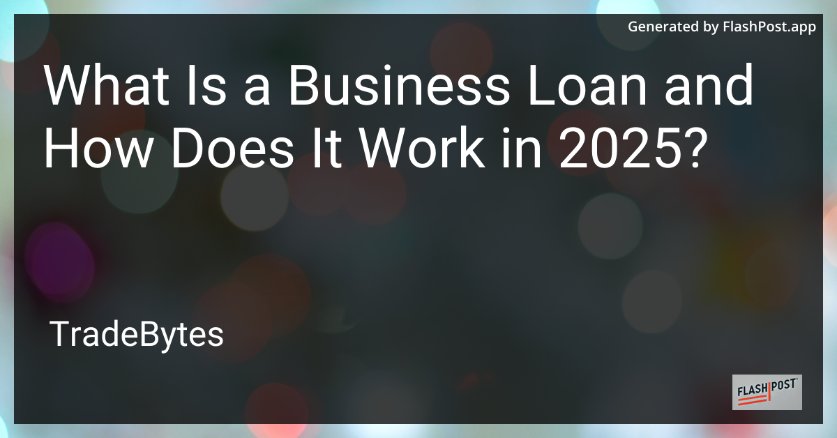 Business Loan