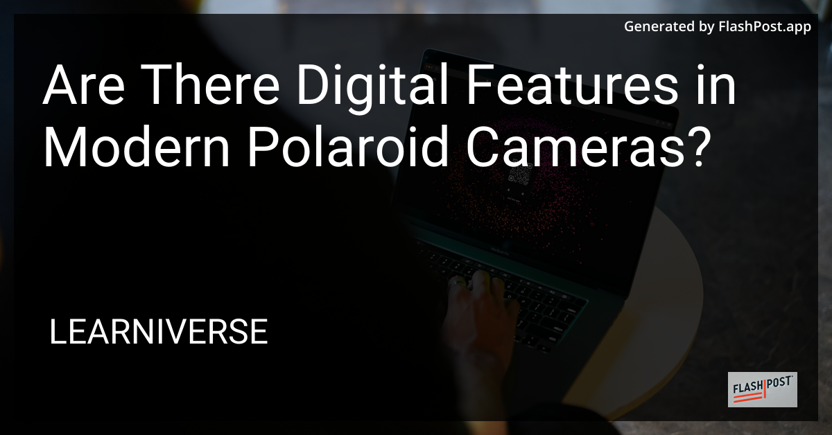 Modern Polaroid Camera