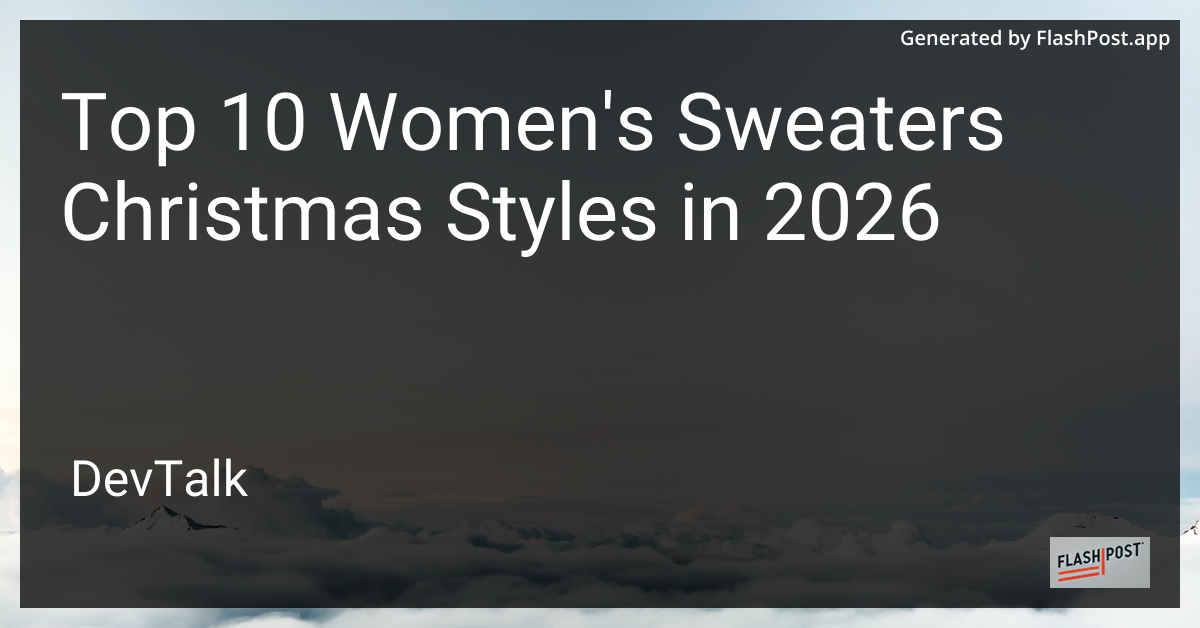 Top 10 Women'S Sweaters Christmas Styles in 2026