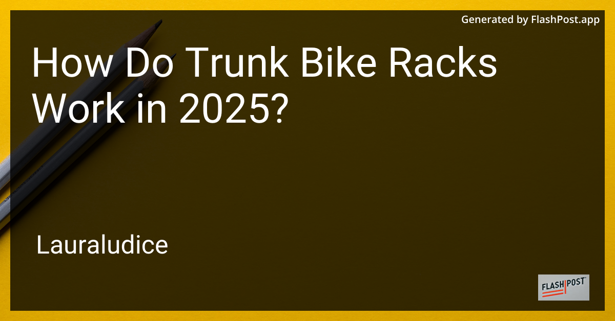 Trunk Bike Rack