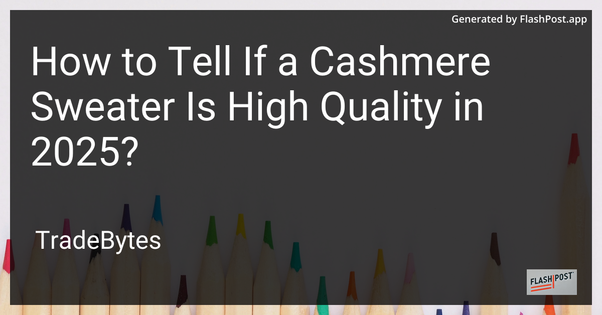 High-Quality Cashmere Sweater