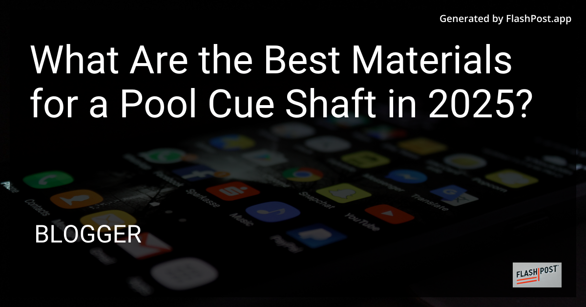 Pool Cue Shaft