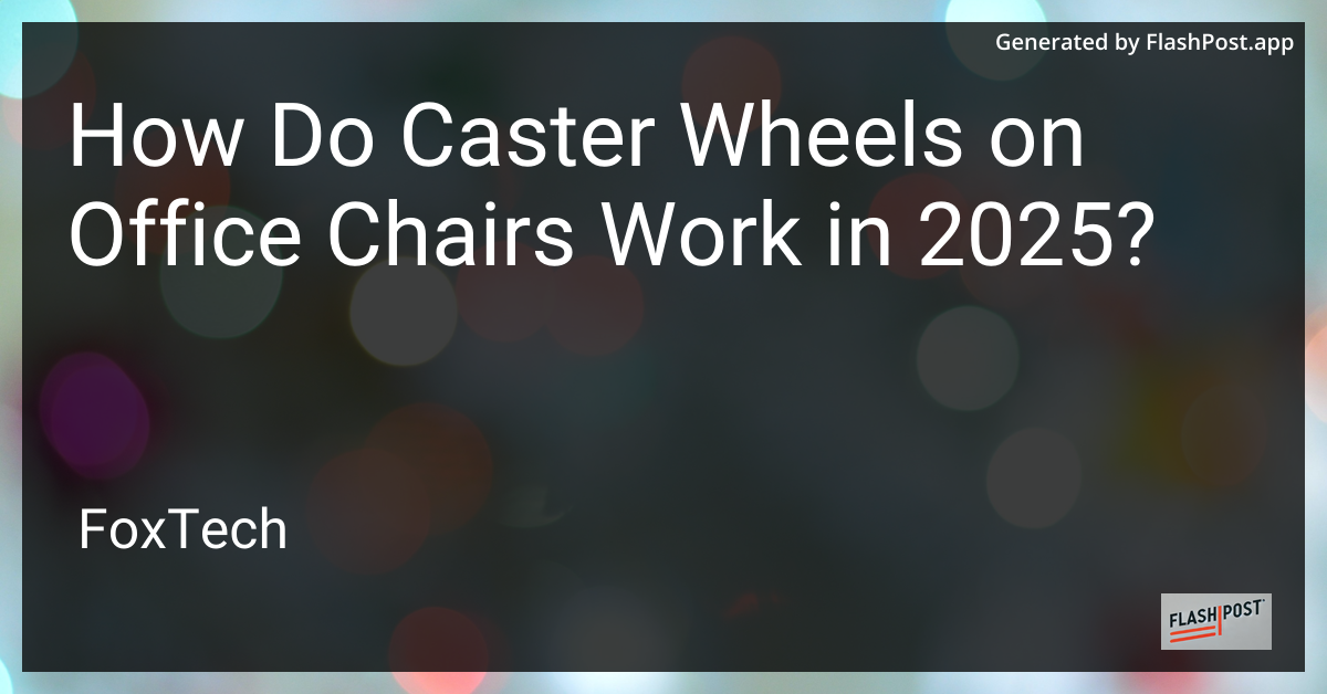Office Chair Caster Wheels