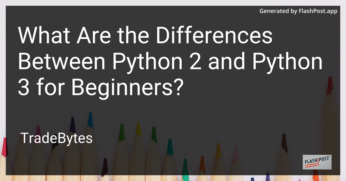 Python 2 vs Python 3
