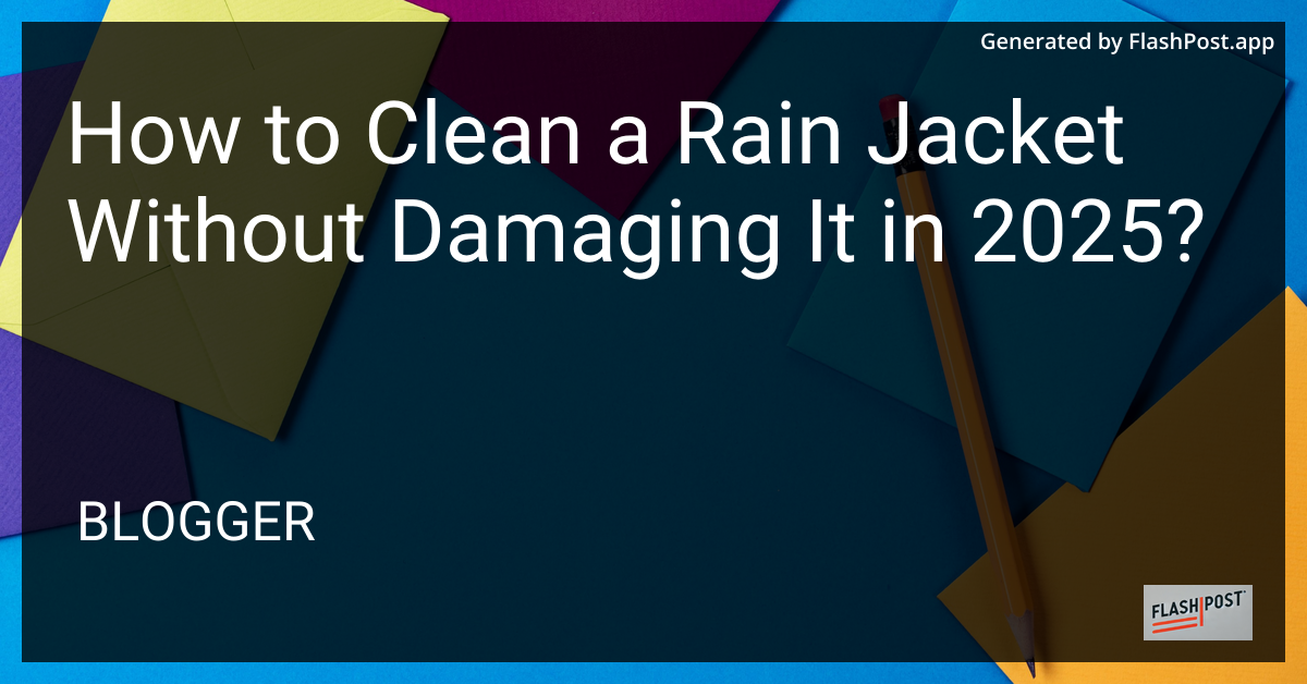 Clean Rain Jacket