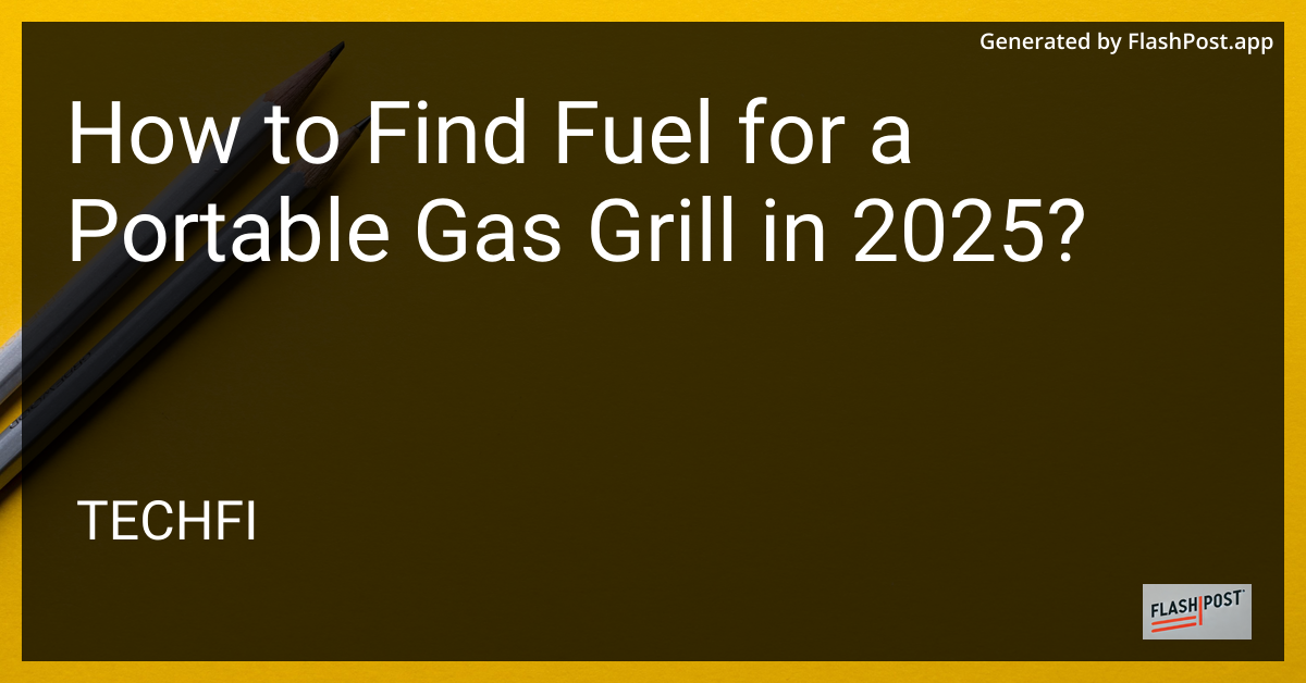 Portable Gas Grill