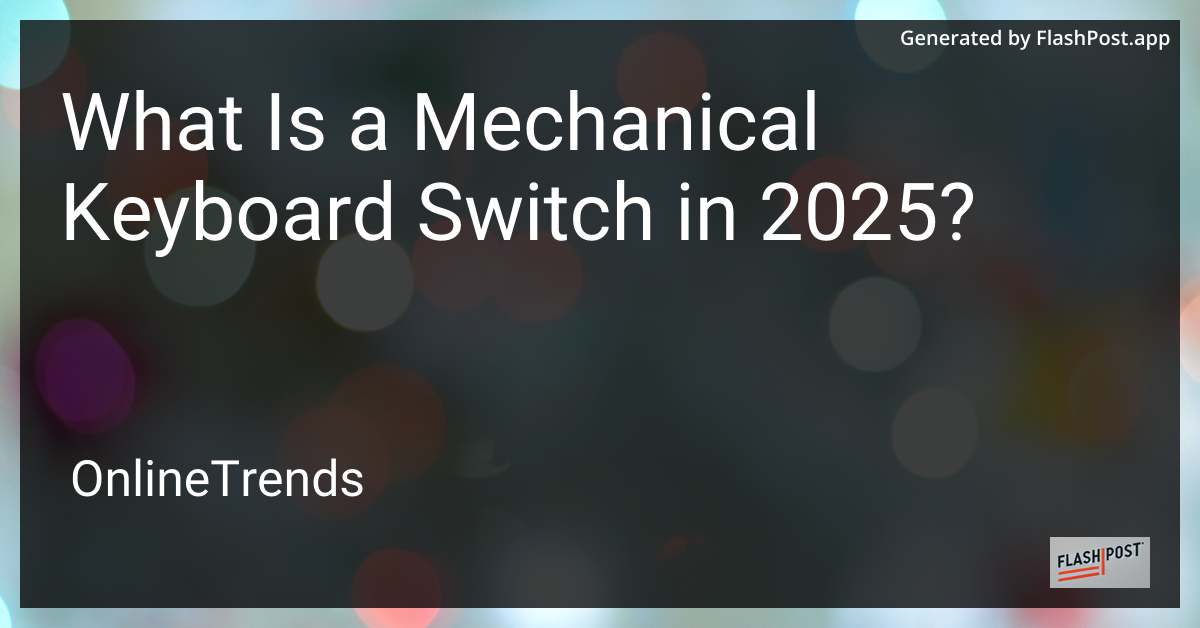 Mechanical Keyboard Switch