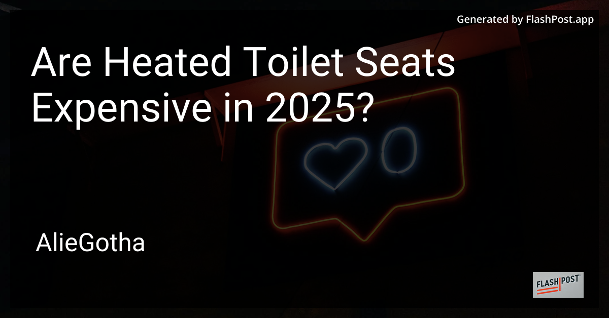 Are Heated Toilet Seats Expensive in 2025?