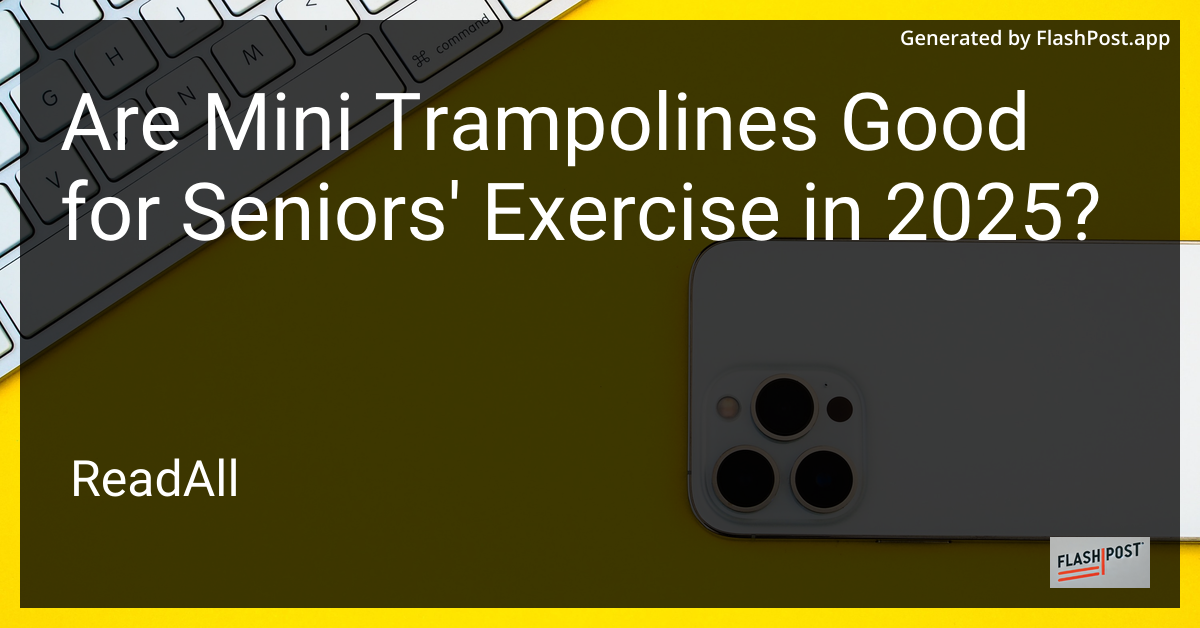 Seniors Exercising on Mini Trampolines